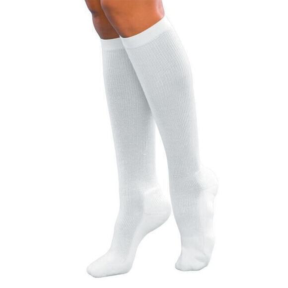 Sigvaris 15-20 mmHg Graduated Support Socks Cushion Cotton C White 142CC00 Women - Picture 2 of 10